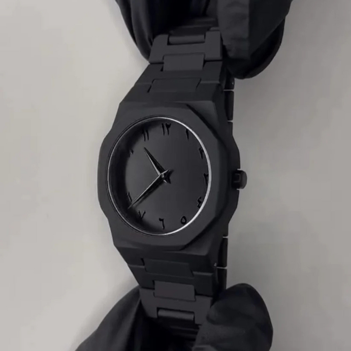 Black Arabic Aura Watch