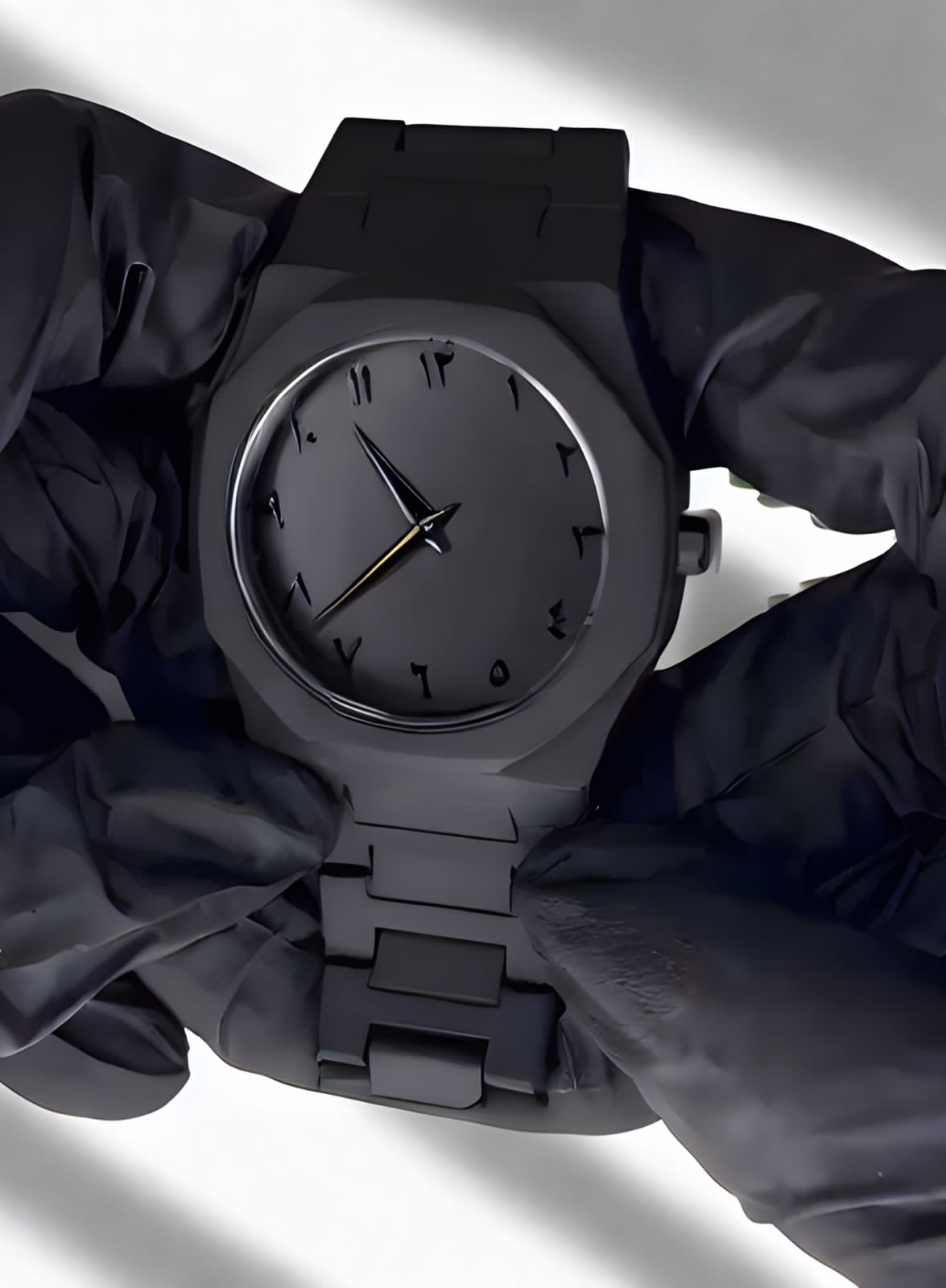 Black Arabic Aura Watch